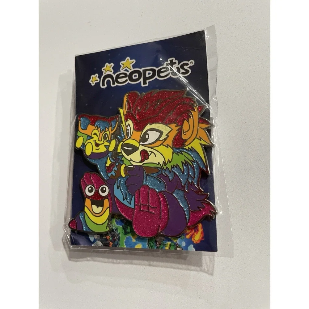 Rare Exclusive Neopets Collectible Pin Large Bold Pride‎ Neopets Pin **WITH CODE